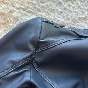 Navy Blue Moto Jacket